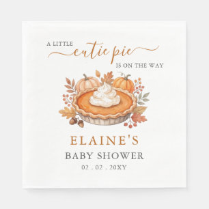 Kleiner Süßer Schatz Kürbiskuchen Herbst-Baby-Part Serviette