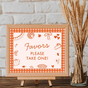 Kleiner Süßer! Schild für Herbst-Baby-Party-Gesche