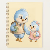 Kleiner süßer Vogel Wochenplaner Notizbuch (Vorderseite)