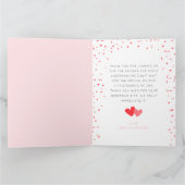 Kleiner Sweetheart geklappt Dankeschön Karte (Innenseite)