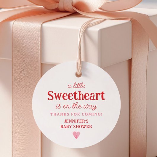 Kleiner Sweetheart ist auf dem Weg Mädchen Baby Du Geschenkanhänger