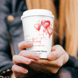 Kleiner Sweetheart ist auf dem Weg moderne Babydus Pappbecher