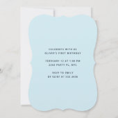 Kleiner Sweetheart Valentine's Boy Erster Geburtst Einladung (Rückseite)