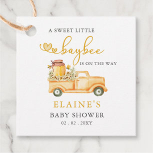 Kleiner Sweetie ist auf dem Weg Honeybee Babydusch Geschenkanhänger