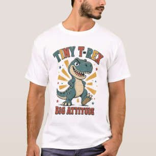 Kleiner T-Rex, große Attitüde, lustiger Dinosaurie T-Shirt