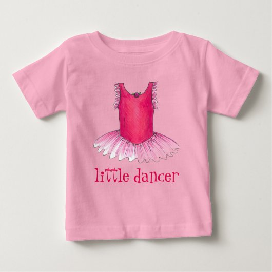 Kleiner Tänzer Ballett Kostüm Tanz Tutu Ballerina Baby T-shirt (Vorderseite)