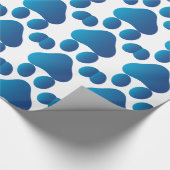 Kleiner Tatzen-Druck Geschenkpapier (Ecke)