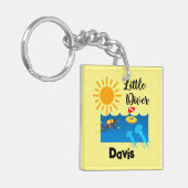 Kleiner Taucher mit Jelly Fish - Acrylfisch Schlüs Schlüsselanhänger (Vorderseite links)