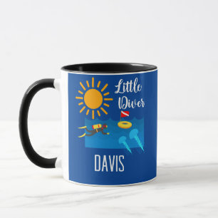 Kleiner Taucher mit Jelly Fish - Klassische Tasse