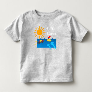 Kleiner Taucher mit Jelly Fish - Kleinkind Fine Je T-shirt