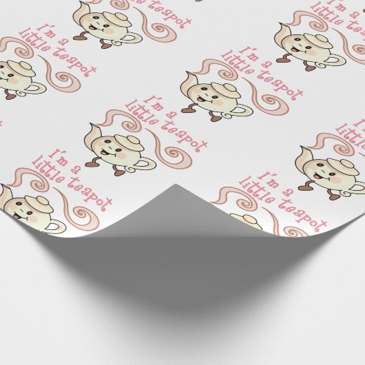 Kleiner Teapot Geschenkpapier (Ecke)