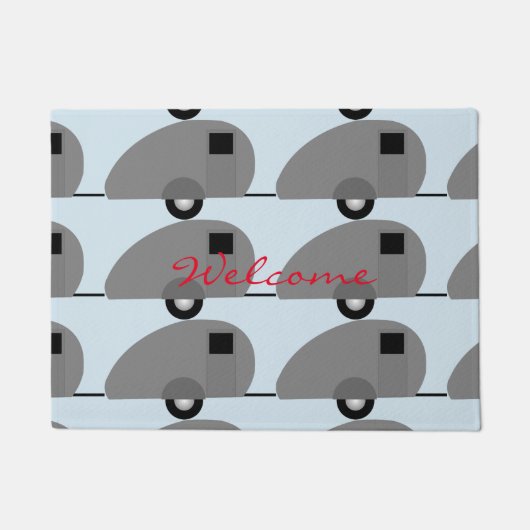 Kleiner Teardrop-Anhänger Thunder_Cove Fußmatte (Vorderseite)