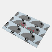 Kleiner Teardrop-Anhänger Thunder_Cove Fußmatte (Schrägansicht)