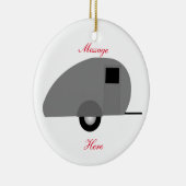 Kleiner Teardrop-Anhänger Thunder_Cove Keramik Ornament (Rechts)