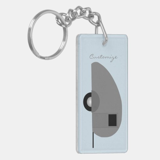 Kleiner Teardrop-Anhänger Thunder_Cove Schlüsselanhänger (Vorderseite links)