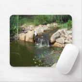 Kleiner Teich und Wasserfall Mousepad (Mit Mouse)