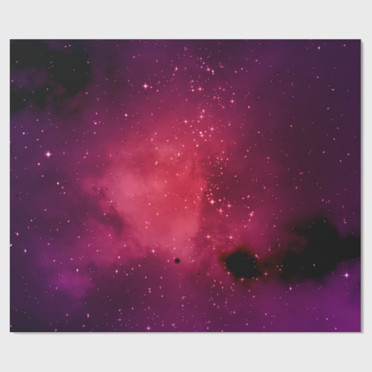 Kleiner Teil eines unendlichen Sternenfeldes in t Geschenkpapier (Flach)