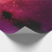 Kleiner Teil eines unendlichen Sternenfeldes in t Geschenkpapier (Ecke)