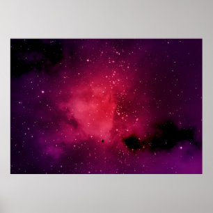 Kleiner Teil eines unendlichen Sternenfeldes in t Poster
