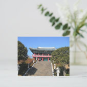 Kleiner Tempel über Treppen, Jeju Postkarte (Stehend Vorderseite)
