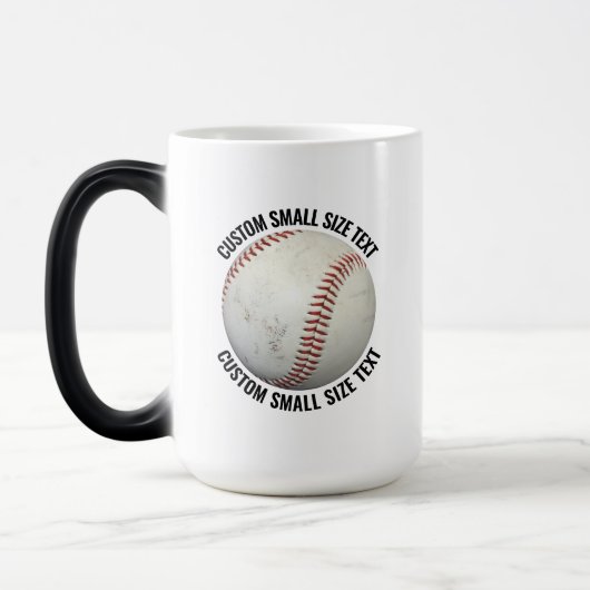 Kleiner Text & Baseball 443ml Maßgeschneiderter We Verwandlungstasse (Links)