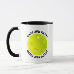 Kleiner Text BLACK Combo 11oz Individueller Pickle Tasse