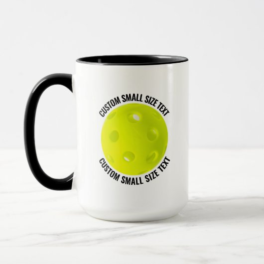 Kleiner Text BLACK Combo 15oz Individuelles Pickle Tasse (Links)