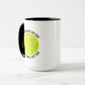 Kleiner Text BLACK Combo 15oz Individuelles Pickle Tasse (Vorderseite Links)