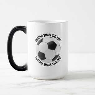 Kleiner Text & Fußball 425ml Maßgeschneiderter Hit Verwandlungstasse