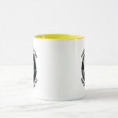 Kleiner Text GELB Combo 11oz Custom 8 Ball Tasse (Zentrum)