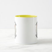 Kleiner Text GELB Combo 11oz Individueller Basebal Tasse (Zentrum)