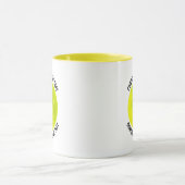 Kleiner Text GELB Combo 11oz Individueller Pickleb Tasse (Zentrum)