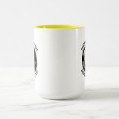 Kleiner Text GELB Combo 15oz Custom 8 Ball Tasse (Zentrum)