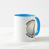 Kleiner Text HELLBLAU Combo 325ml Custom Baseball Tasse (VorderseiteRechts)
