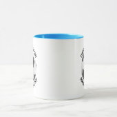 Kleiner Text HELLBLAU Combo 325ml Custom Fußball Tasse (Zentrum)