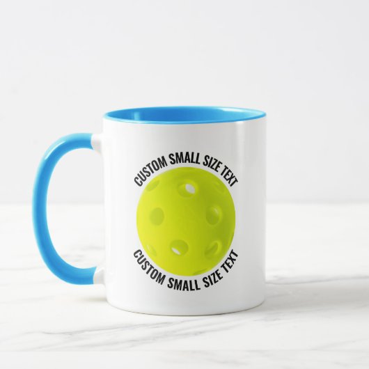 Kleiner Text HELLBLAU Combo 325ml Custom Picklebal Tasse (Links)