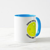 Kleiner Text HELLBLAU Combo 325ml Custom Picklebal Tasse (VorderseiteRechts)