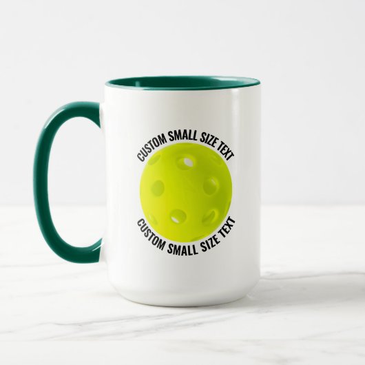 Kleiner Text HUN. GRÜN Combo 15oz Individueller Pi Tasse (Links)