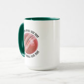 Kleiner Text HUNTER GRÜN Combo 15oz Custom Cricket Tasse (Vorderseite Links)