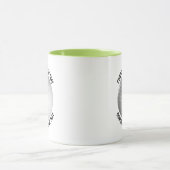 Kleiner Text LIME GRÜN Combo 11oz Custom Golf Tasse (Zentrum)