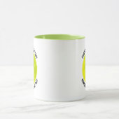 Kleiner Text LIME GRÜN Combo 11oz Custom Picklebal Tasse (Zentrum)