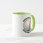 Kleiner Text LIME GRÜN Combo 11oz Individueller Ba Tasse (VorderseiteRechts)