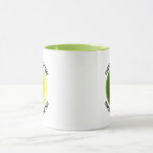 Kleiner Text LIME GRÜN Combo 325ml Custom Tennis Tasse (Zentrum)