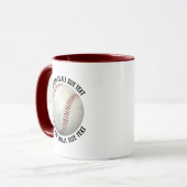 Kleiner Text MAROON Combo 11oz Benutzerdefinierter Tasse (Vorderseite Links)
