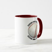Kleiner Text MAROON Combo 11oz Benutzerdefinierter Tasse (VorderseiteRechts)