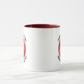 Kleiner Text MAROON Combo 11oz Custom Cricket Tasse (Zentrum)