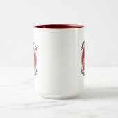 Kleiner Text MAROON Combo 15oz Custom Cricket Tasse (Zentrum)