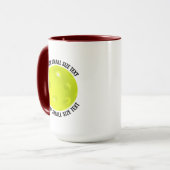 Kleiner Text MAROON Combo 15oz Individueller Pickl Tasse (Vorderseite Links)