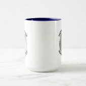 Kleiner Text NAVY BLAU Combo 15oz Custom Golf Tasse (Zentrum)