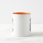 Kleiner Text ORANGE Combo 11oz individuelles Golf- Tasse (Zentrum)